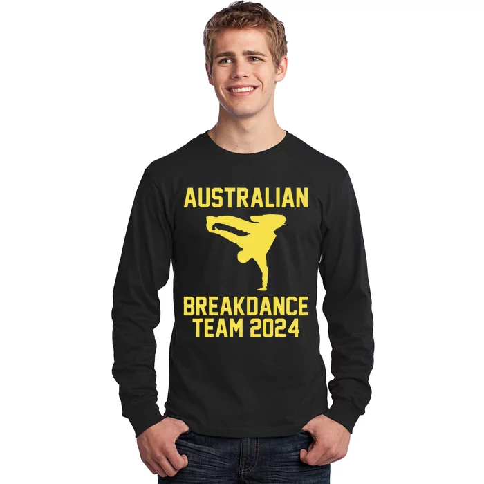 Australian Breakdance Team 2024 Funny Breakdancing Meme 24 Gift Long Sleeve Shirt