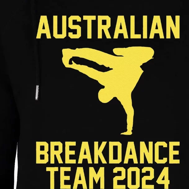 Australian Breakdance Team 2024 Funny Breakdancing Meme 24 Gift Womens Funnel Neck Pullover Hood