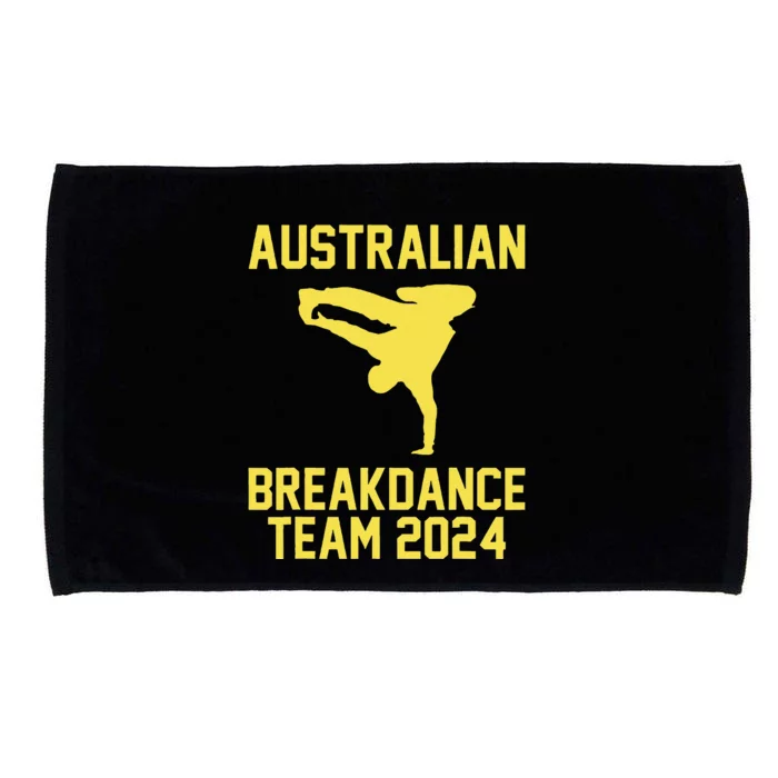 Australian Breakdance Team 2024 Funny Breakdancing Meme 24 Gift Microfiber Hand Towel