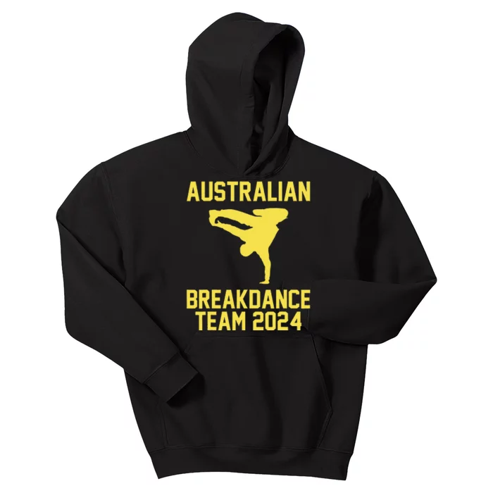 Australian Breakdance Team 2024 Funny Breakdancing Meme 24 Gift Kids Hoodie