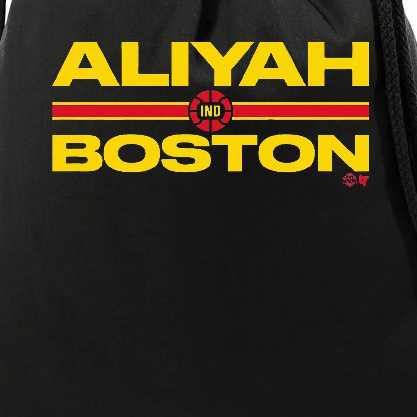 Aliyah Boston Text Stack Indiana Basketball Drawstring Bag