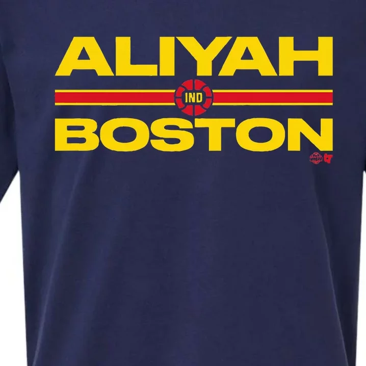 Aliyah Boston Text Stack Indiana Basketball Sueded Cloud Jersey T-Shirt