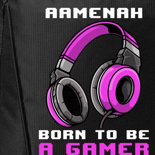 Aaah Born To Be A Gamer Personalized Gift City Backpack