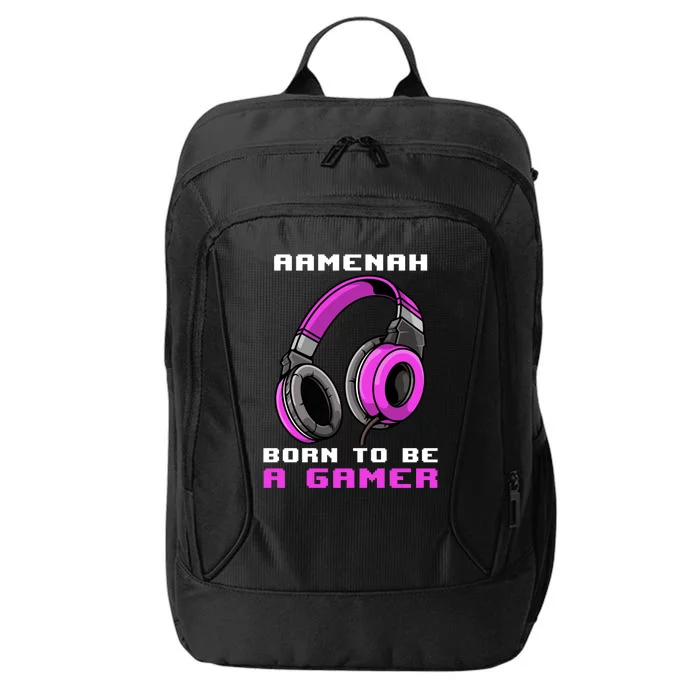 Aaah Born To Be A Gamer Personalized Gift City Backpack