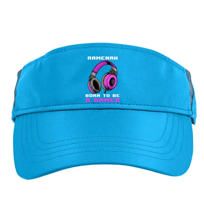 Aaah Born To Be A Gamer Personalized Gift Adult Drive Performance Visor