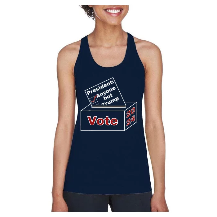 Anyone But Trump 2024 Women's Racerback Tank