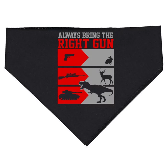 Always Bring The Right Funny USA-Made Doggie Bandana