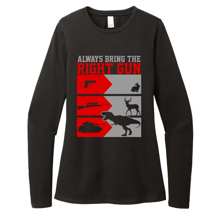 Always Bring The Right Funny Womens CVC Long Sleeve Shirt