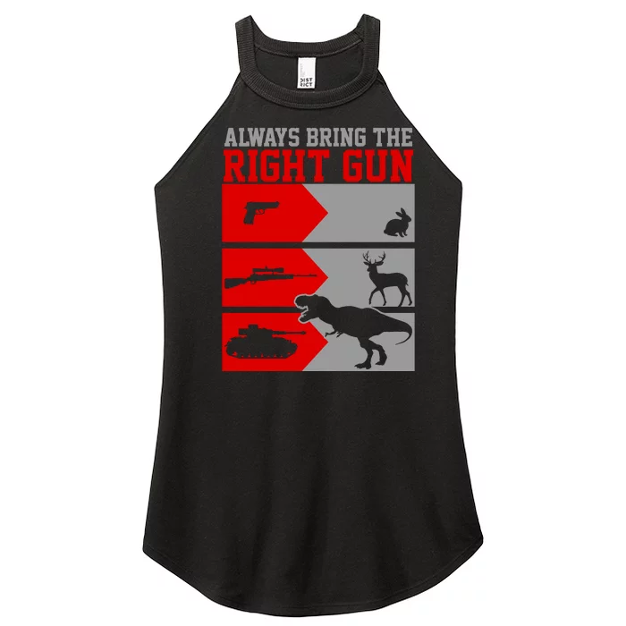 Always Bring The Right Funny Women’s Perfect Tri Rocker Tank