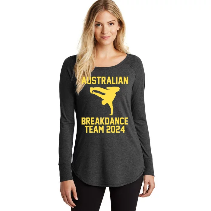 Australian Breakdance Team 2024 Funny Breakdancing Meme 24 Women's Perfect Tri Tunic Long Sleeve Shirt