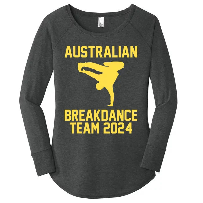 Australian Breakdance Team 2024 Funny Breakdancing Meme 24 Women's Perfect Tri Tunic Long Sleeve Shirt