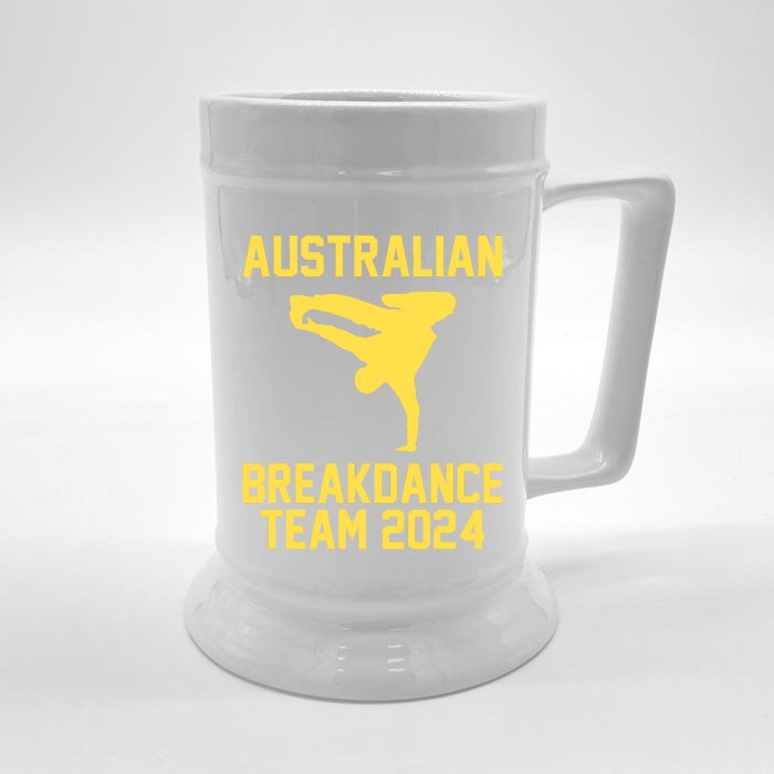 Australian Breakdance Team 2024 Funny Breakdancing Meme 24 Front & Back Beer Stein