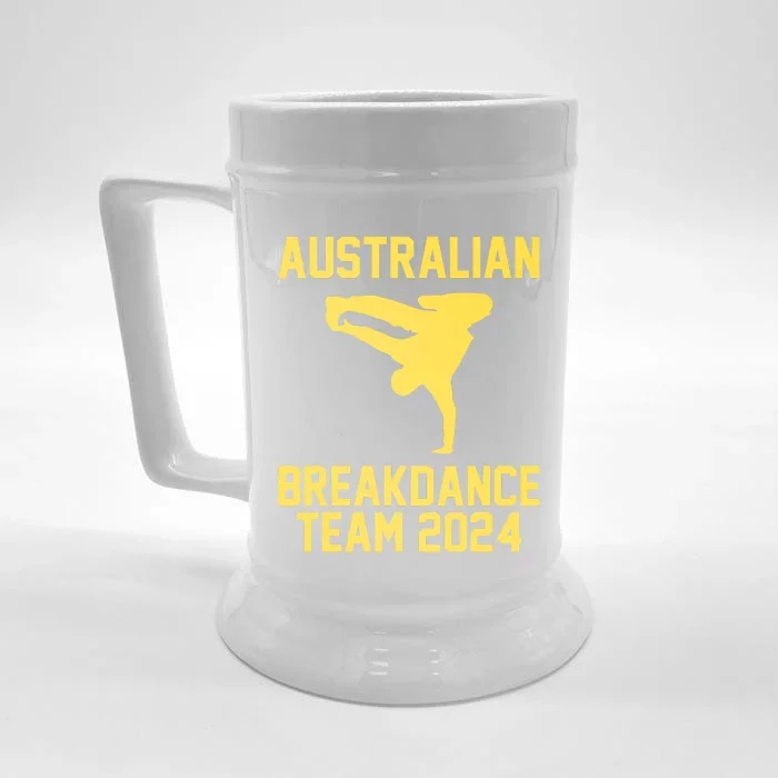 Australian Breakdance Team 2024 Funny Breakdancing Meme 24 Front & Back Beer Stein