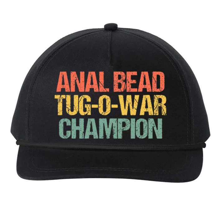 Anal Bead Tugowar Champion Snapback Five-Panel Rope Hat