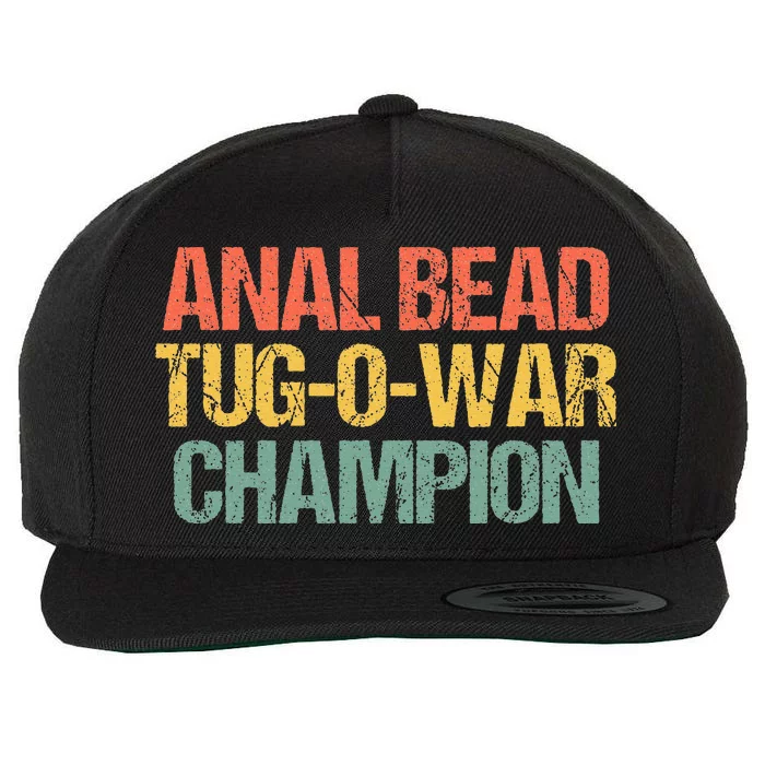 Anal Bead Tugowar Champion Wool Snapback Cap