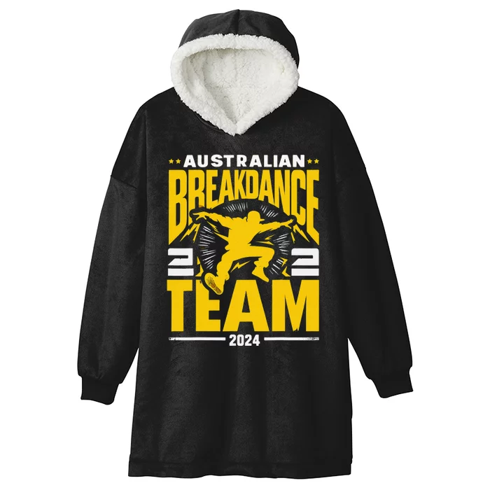 Australian Breakdance Team 2024 Hilarious Breakdancing 24 Hooded Wearable Blanket