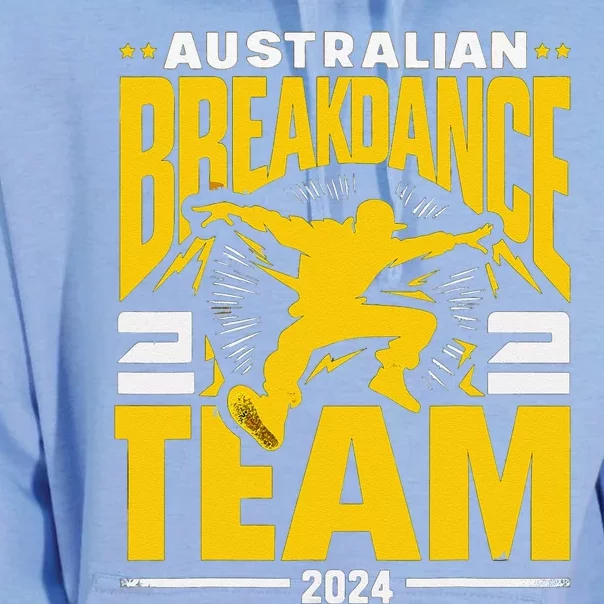 Australian Breakdance Team 2024 Hilarious Breakdancing 24 Unisex Surf Hoodie