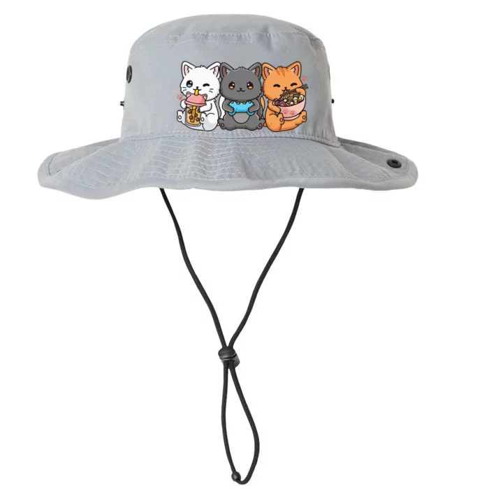 Anime Boba Tea Bubble Tea Gaming Gamer Ramen Cat Legacy Cool Fit Booney Bucket Hat