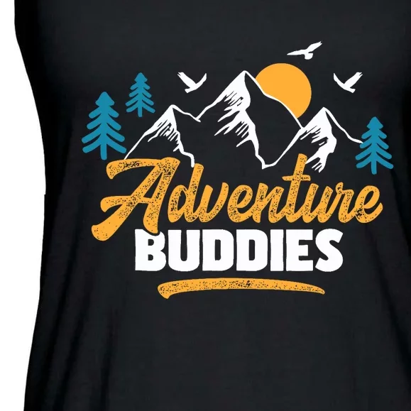 Adventure Buddies Travel Buddy Traveler Traveling Ladies Essential Flowy Tank