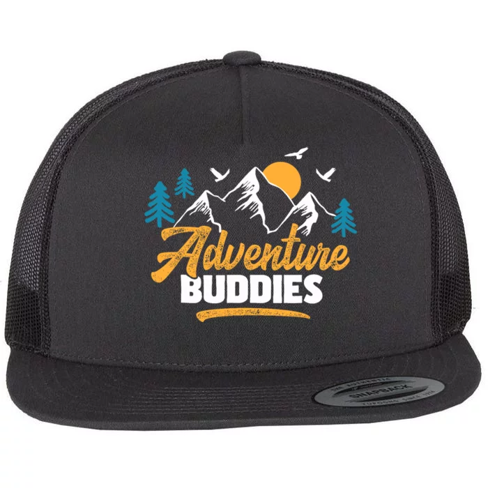 Adventure Buddies Travel Buddy Traveler Traveling Flat Bill Trucker Hat