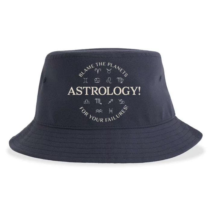 Astrology! Blame The Planets For Your Failures Symbols Sustainable Bucket Hat