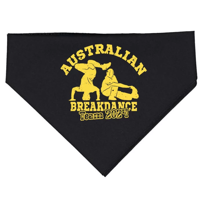 Australian Breakdance Team 2024 Funny Breakdancing Meme 24 USA-Made Doggie Bandana