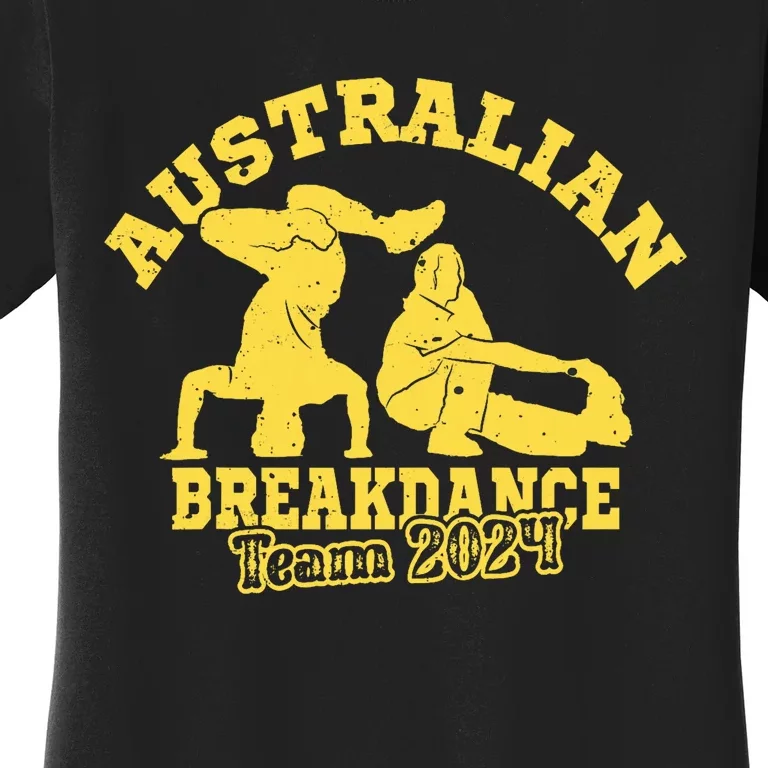 Australian Breakdance Team 2024 Funny Breakdancing Meme 24 Women's T-Shirt