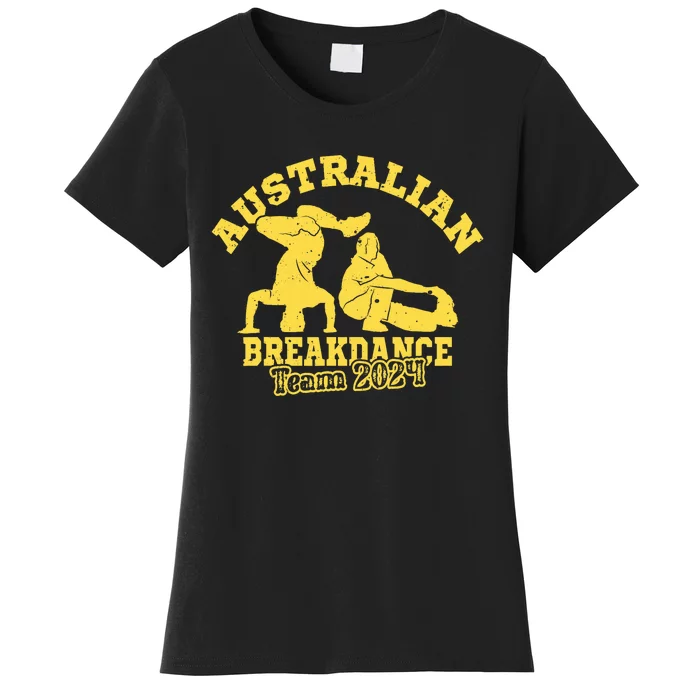 Australian Breakdance Team 2024 Funny Breakdancing Meme 24 Women's T-Shirt