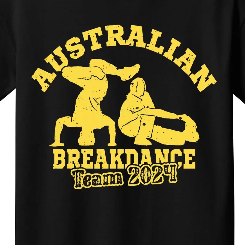 Australian Breakdance Team 2024 Funny Breakdancing Meme 24 Kids T-Shirt