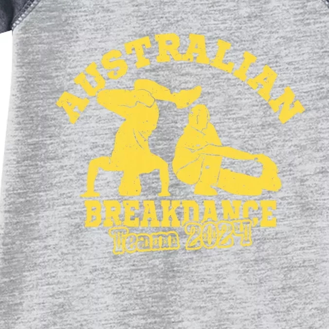 Australian Breakdance Team 2024 Funny Breakdancing Meme 24 Infant Baby Jersey Bodysuit