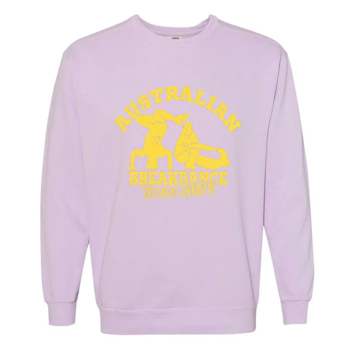 Australian Breakdance Team 2024 Funny Breakdancing Meme 24 Garment-Dyed Sweatshirt