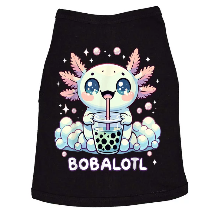 Axolotl Bubble Tea Anime Kawaii Cute Axolotl Doggie Tank