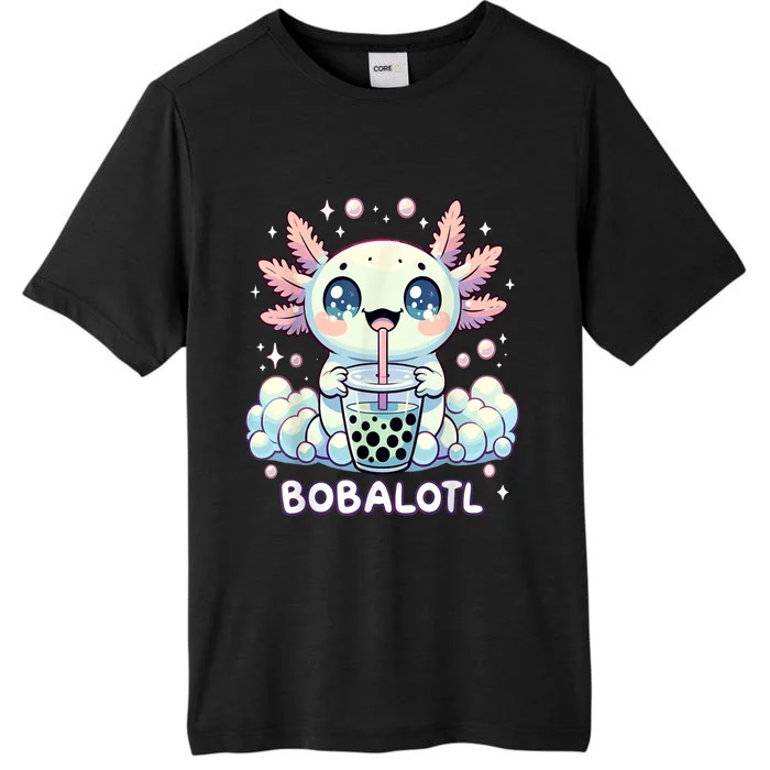 Axolotl Bubble Tea Anime Kawaii Cute Axolotl ChromaSoft Performance T-Shirt