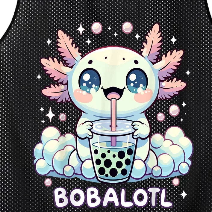 Axolotl Bubble Tea Anime Kawaii Cute Axolotl Mesh Reversible Basketball Jersey Tank