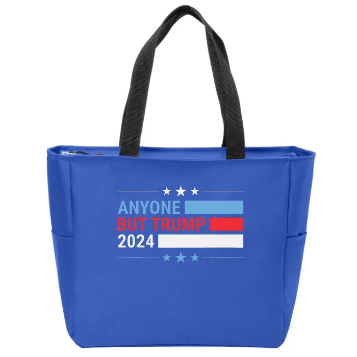 Anyone But Trump 2024 President Election Zip Tote Bag