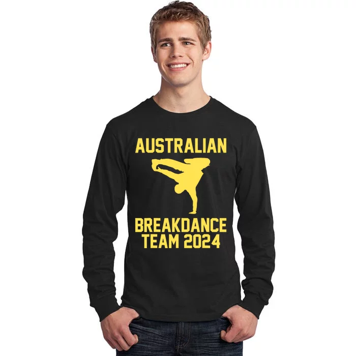 Australian Breakdance Team 2024 Funny Breakdancing Meme 24 Tall Long Sleeve T-Shirt