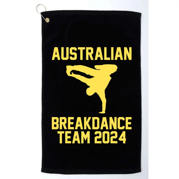 Australian Breakdance Team 2024 Funny Breakdancing Meme 24 Platinum Collection Golf Towel