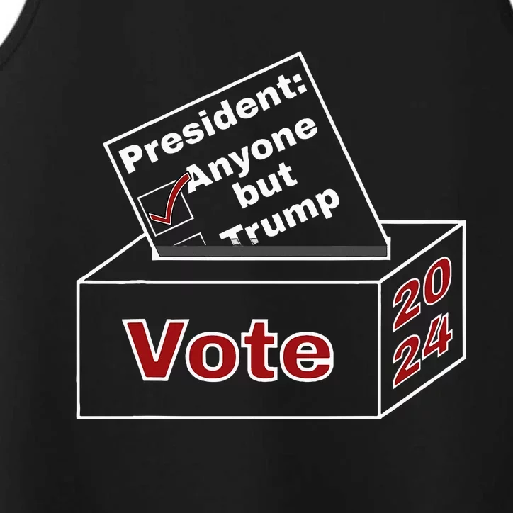 Anyone But Trump 2024 Performance Tank