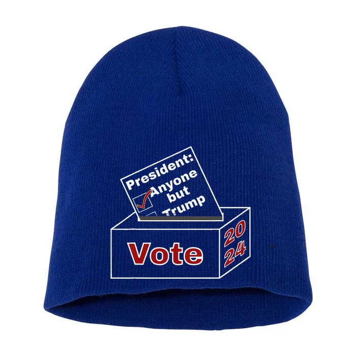 Anyone But Trump 2024 Short Acrylic Beanie