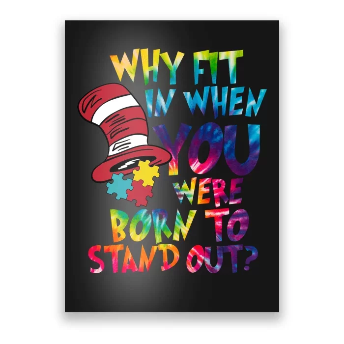 Autism Born To Stand Out Poster