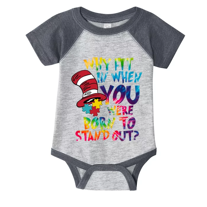 Autism Born To Stand Out Infant Baby Jersey Bodysuit