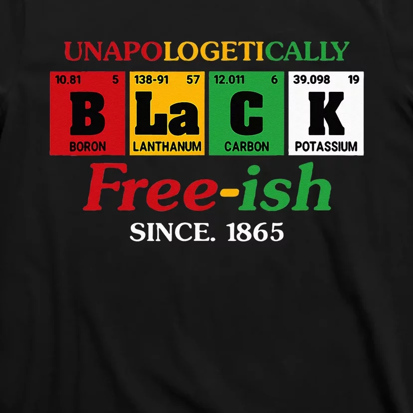 Africa Black Unapologetically Freeish Since 1865 Juneteenth T-Shirt