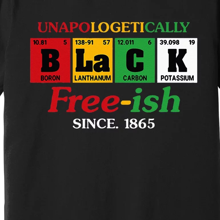 Africa Black Unapologetically Freeish Since 1865 Juneteenth Premium T-Shirt