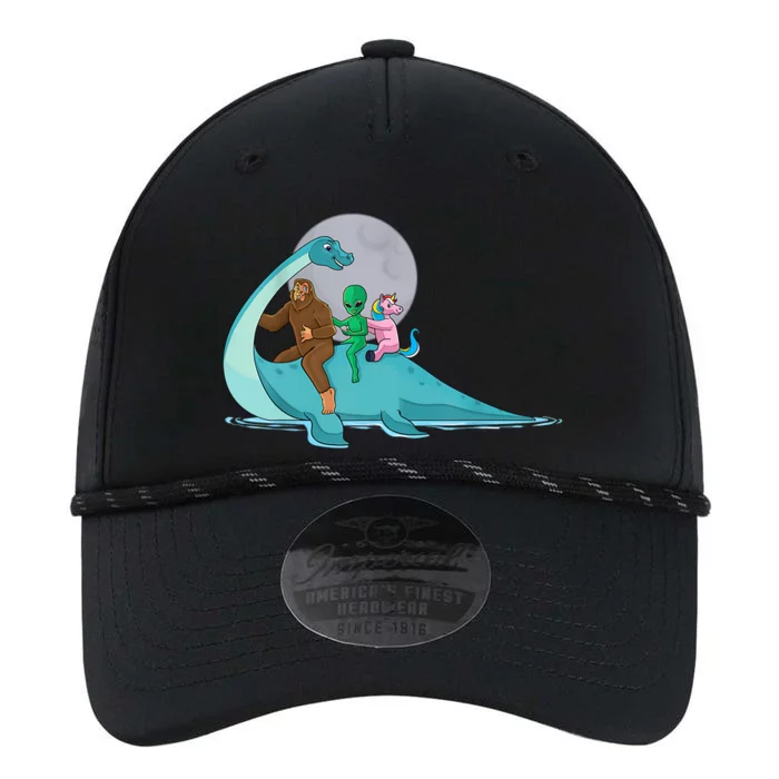 Alien Bigfoot Unicorn Riding Loch Ness Monster Cryptozoology Performance The Dyno Cap