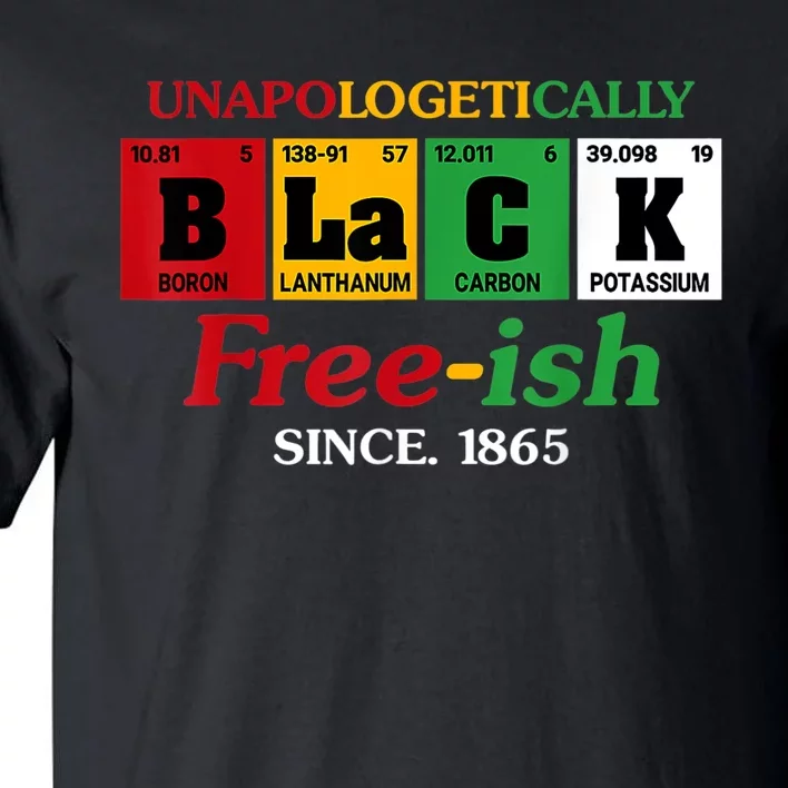 Africa Black Unapologetically Freeish Since 1865 Juneteenth Tall T-Shirt