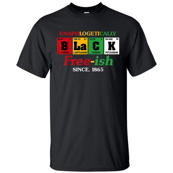 Africa Black Unapologetically Freeish Since 1865 Juneteenth Tall T-Shirt