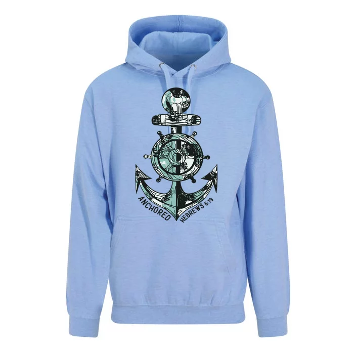 Anchor Bible Verse Christian Gift Unisex Surf Hoodie