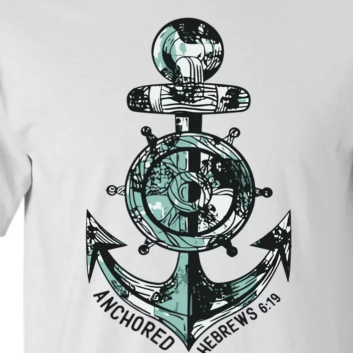 Anchor Bible Verse Christian Gift Tall T-Shirt