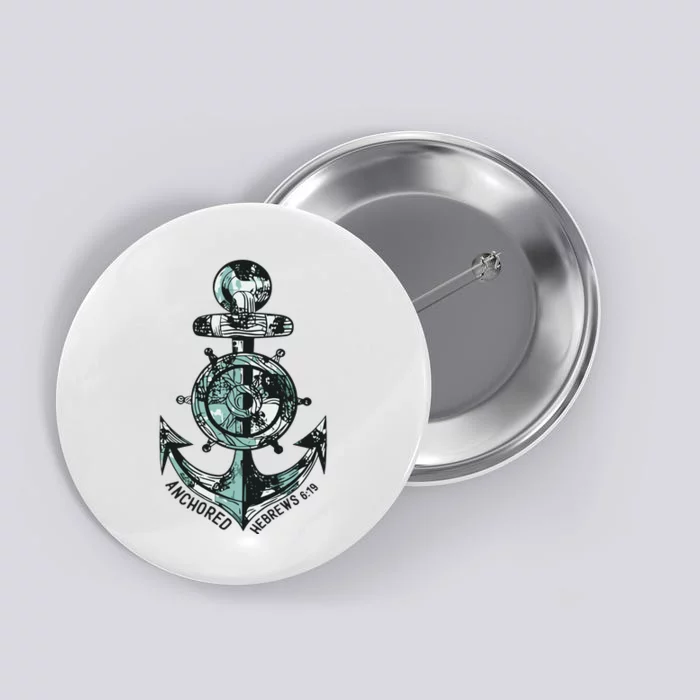 Anchor Bible Verse Christian Gift Button