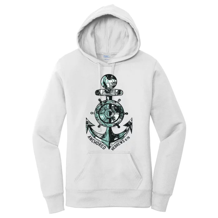 Anchor Bible Verse Christian Gift Women's Pullover Hoodie